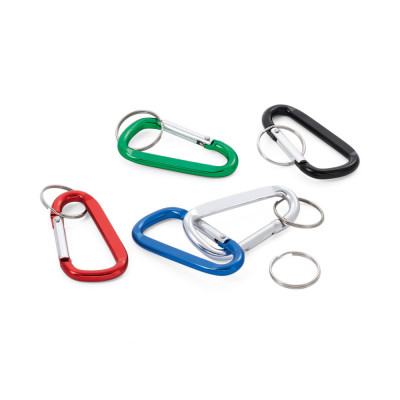 MATTHEW. Aluminium carabiner with keyring